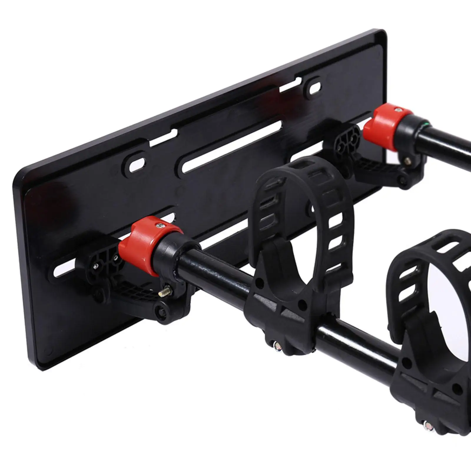 

Universal License Plate Bracket Black Plastic Frame Car Rear Rack Holder Accessory for External Tail Racks