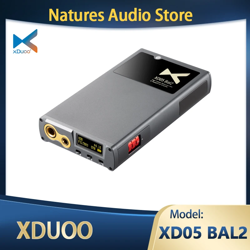 

xDuoo XD05 BAL2 Portable Decoder 5.1 Bluetooth USB DAC XD-05 BAL2 Balanced Headphone Power Amplifier 4.4 MM AMP 1500MW output