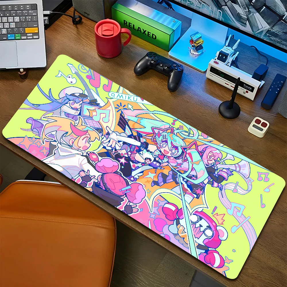 MINISO H-Hatsune M-Miku Mousepad Mouse Mat Desk Mat With Pad Gaming Accessories Prime Gaming XXL Keyboard Pad Padding Mat