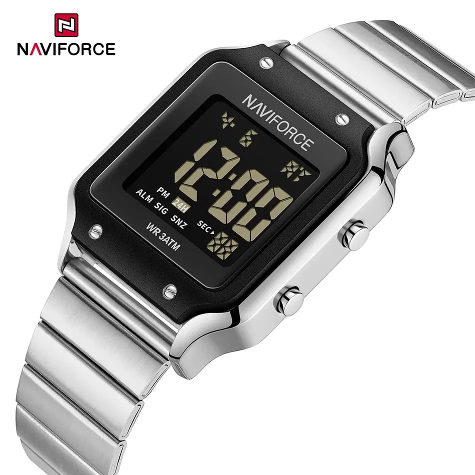 NAVIFORCE Women Top brands Digital Watch 3Bar Waterproof Ladies Watches Sport Casual Ladies Watch Relogio Feminino Reloj Mujer