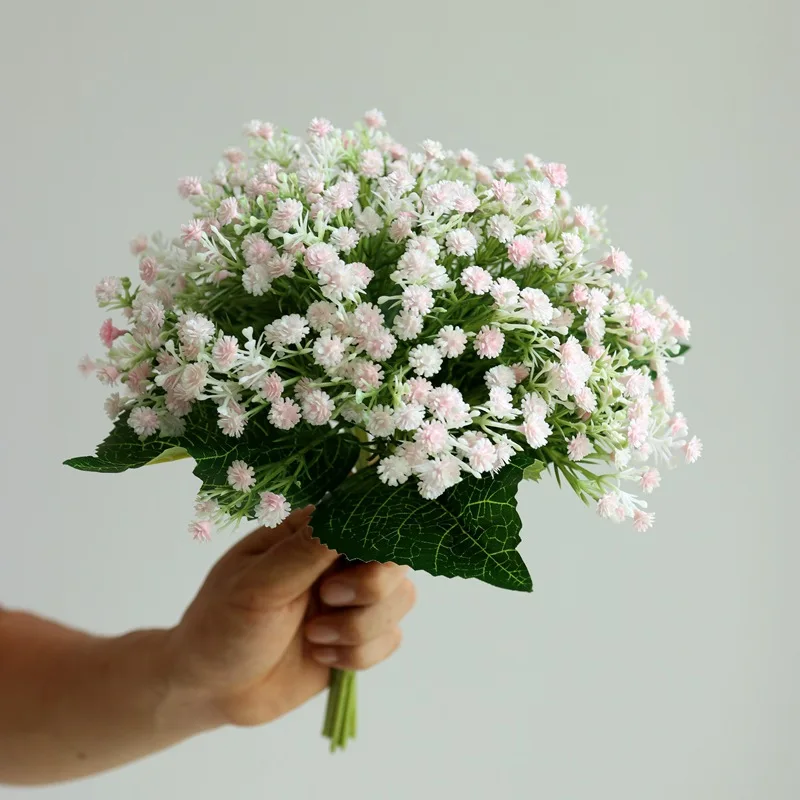 

Artificial Flowers Baby's Breath Bouquet Gypsophila Plastic Fake Flower Bridal Holding Bouquet Wedding Party Event Home Decor