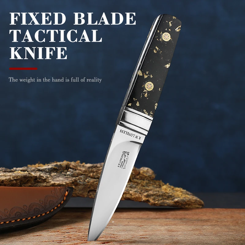 Nordic straight knife fixed blade hunting knives small fixed blade knife skinning knife bowie knife full tang bushcraft knives