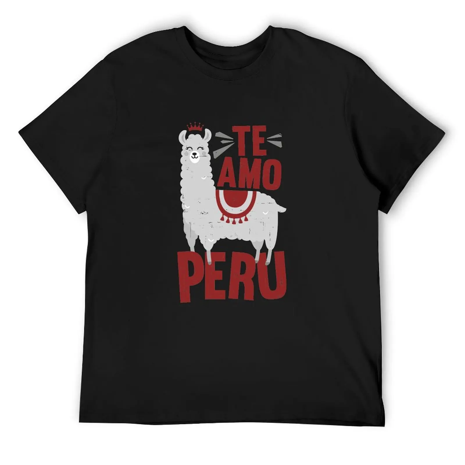 I love Peru - Te amo Peru print Slim Fit product T-Shirt cute tops oversized graphic tee blanks men t shirts