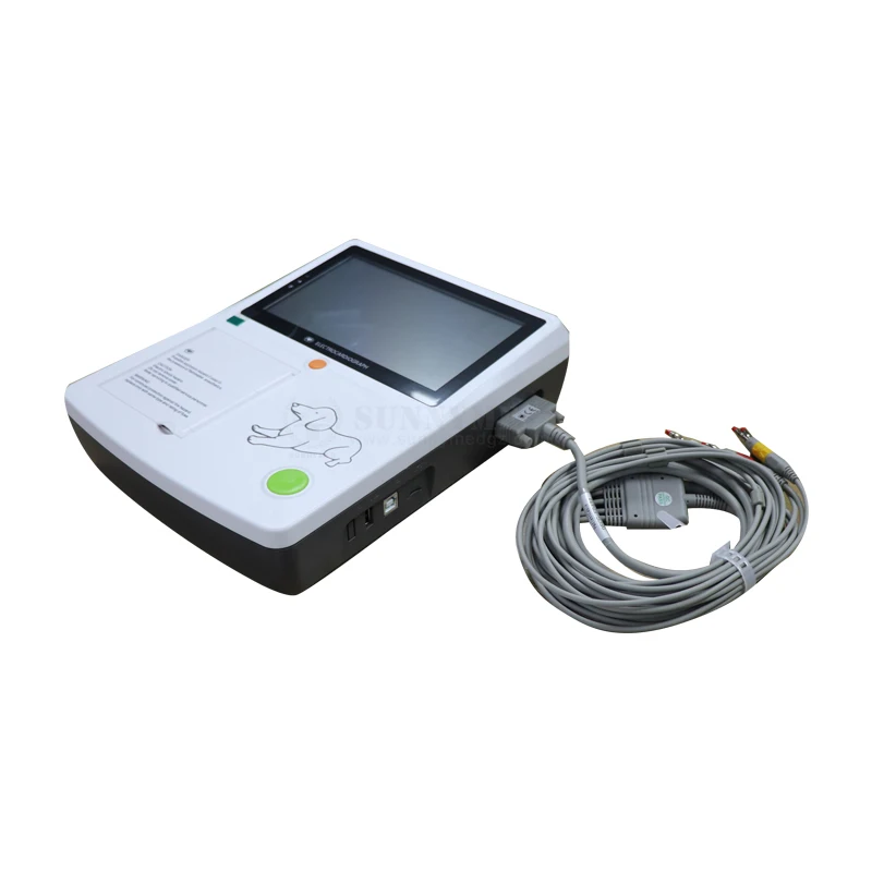 SY-W002 Good Performance Portable Veterinary Electrocardiograph 3 Channel  Machine