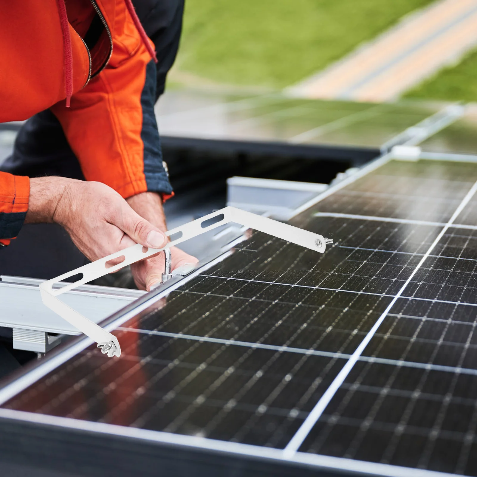 

1 Set Panel U-Shaped Mounting Kit Wall-Mounted Adjustable Support For Photovoltaic Panels Street Lamps Led Outdoor Floodlights