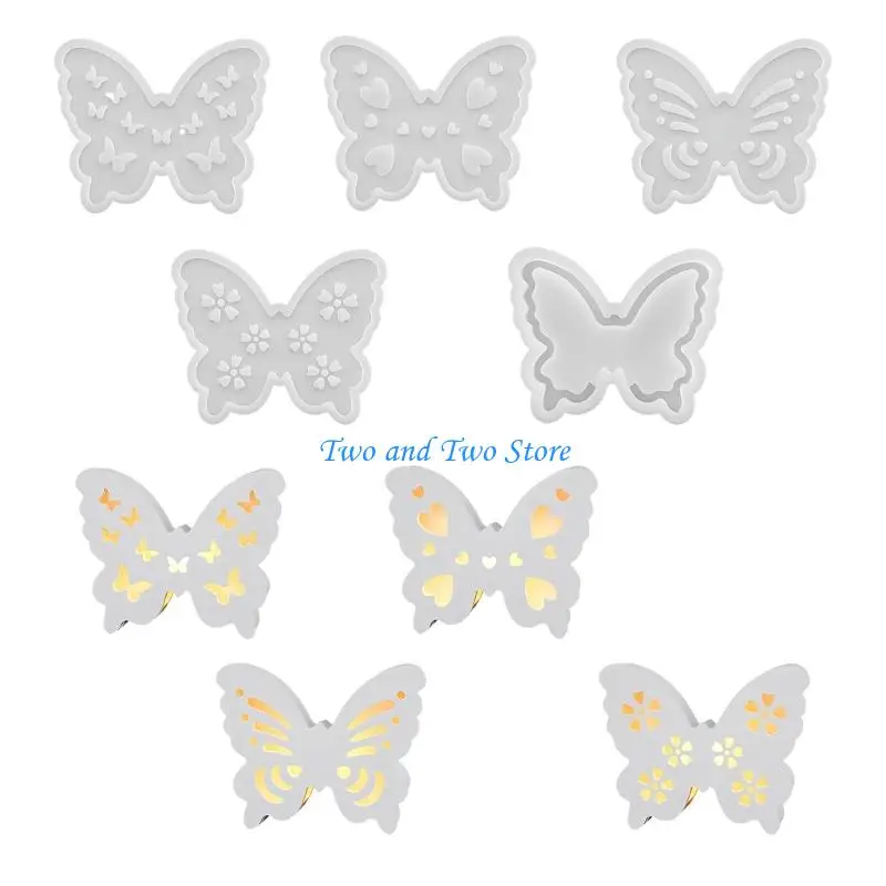 Hx6f Hollow Butterfly Silicone Mould for Decorative Storage Box صياغة خفيفة الوزن 30 غرام من الدرجة