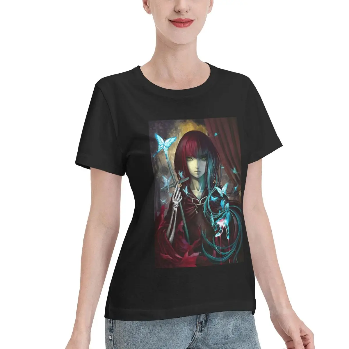 Limited Offer Morgana (The House In Fata Morgana) Women's T-shirt Versatile Wear Slim Friendly Top