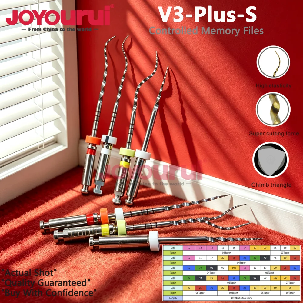 4Pcs/Pack Dental Endodontic Super Flexible Rotary Files Nickel Titainium Silver Engine Use Files Plex0.4 0.6TaperDentistry Tools