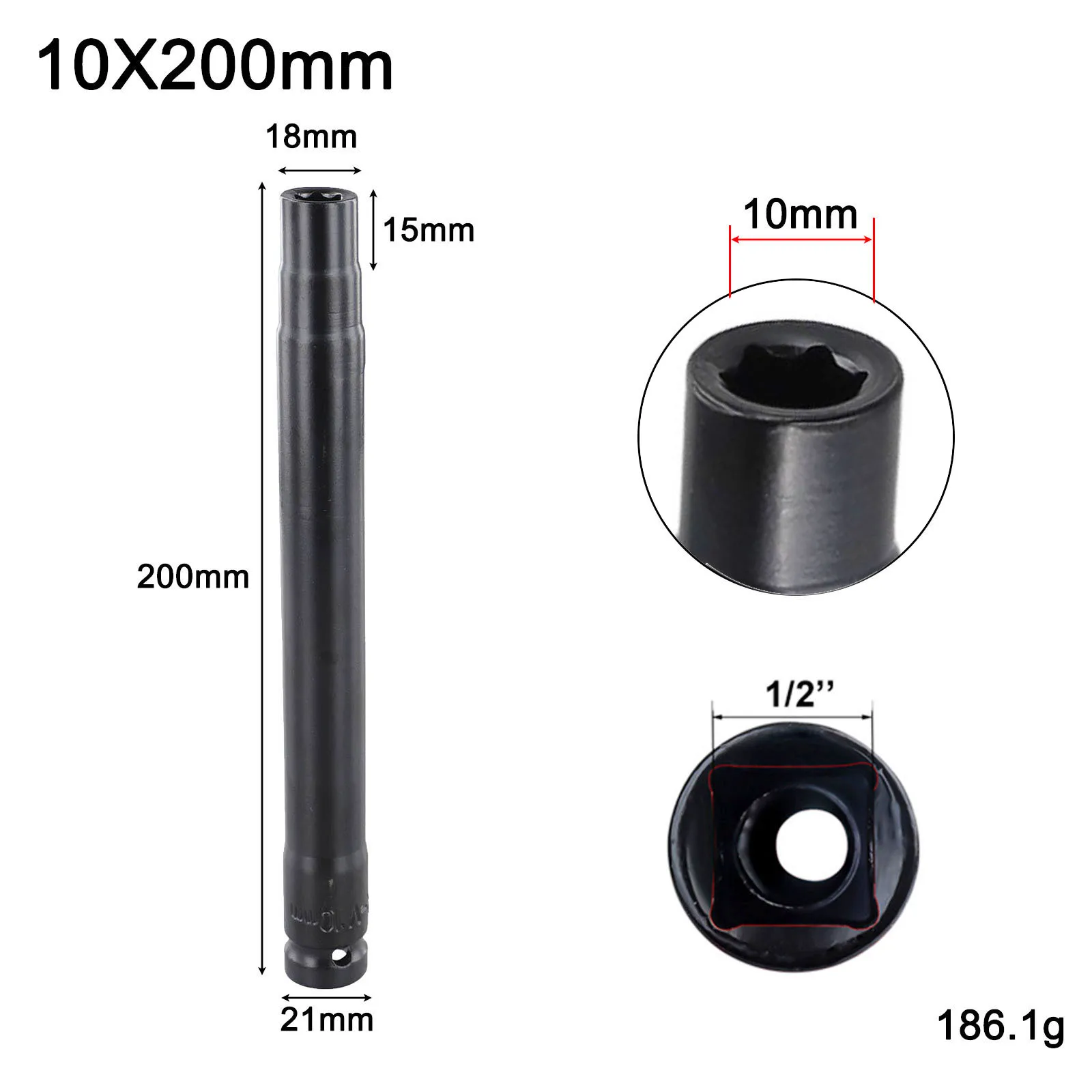 Professional Wrench Sleeve Lengthening Mm Small Head Inner Diameter 1 2inch Convenient And Practical Product Name Styles