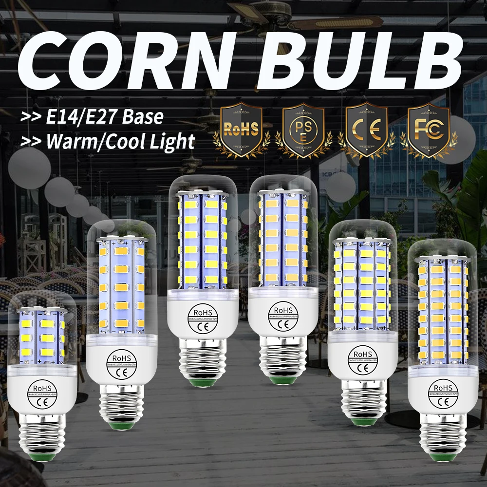 Led E27 Light Bulb GU10 Corn Lamp E14 Spotlight Led B22 foco Lampada G9 Spot Light 220V Bombilla LED Energy Saving Lamp For Home