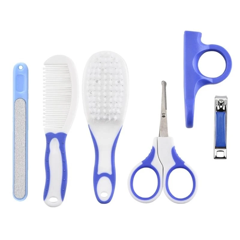 

J15U 6 шт., набор для ежедневного ухода за волосами для ногтей, набор для ухода за новорожденными детьми и маникюрный набор