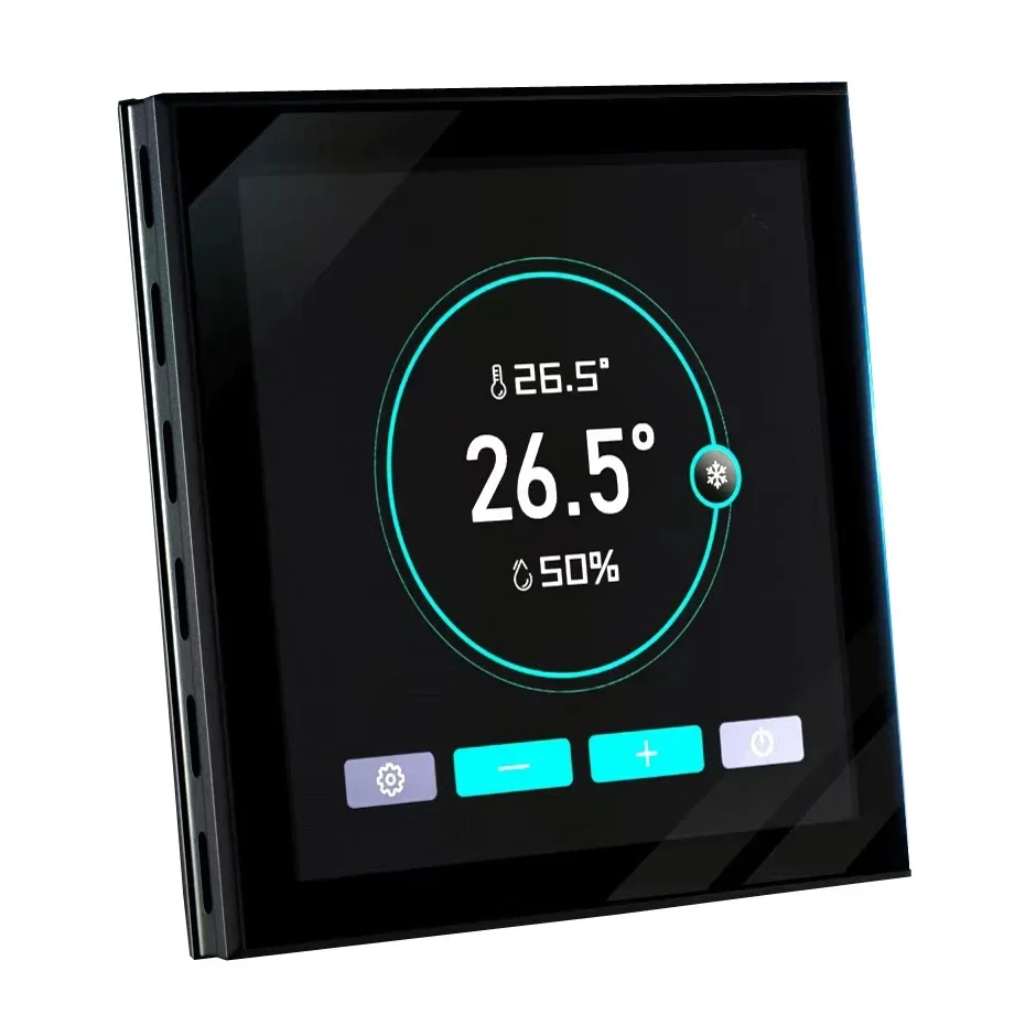 

C7S-DP красочный полный сенсорный экран RS485 Modbus отопление/охлаждение капиллярное излучение анти-конденсация точка росы комнатный термостат