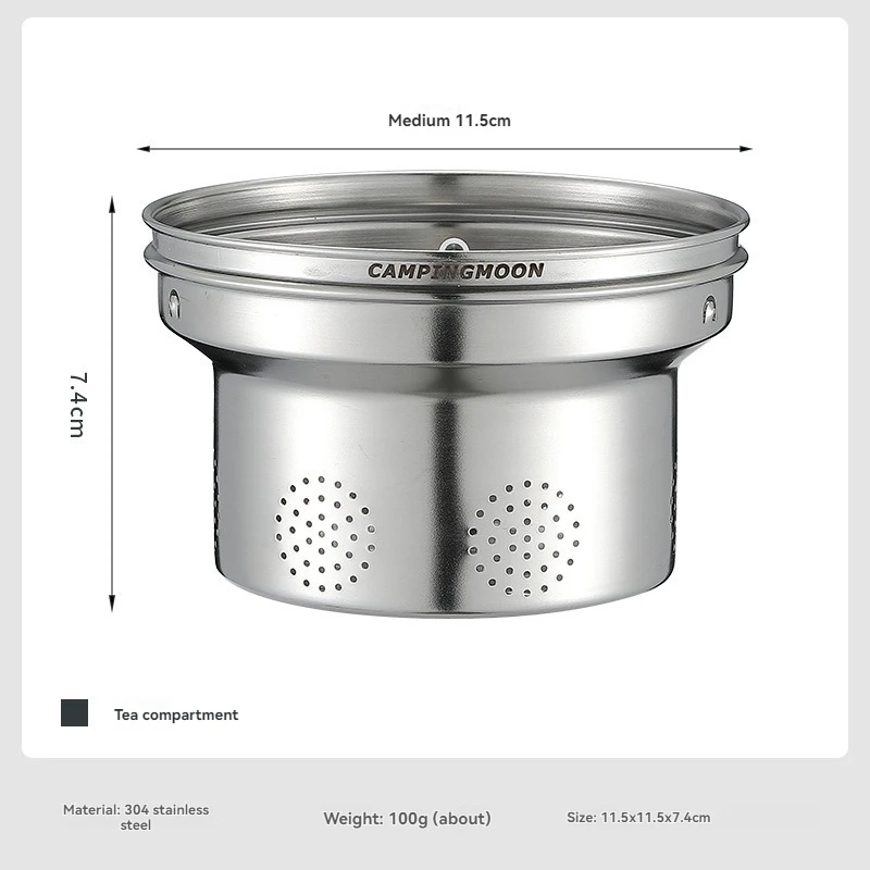 

Чайник CAMPINGMOON SW-1V с отсеком для заварки, из нержавеющей стали, многофункциональный фильтр-ситечко для кемпинга, аксессуары для заваривания чая