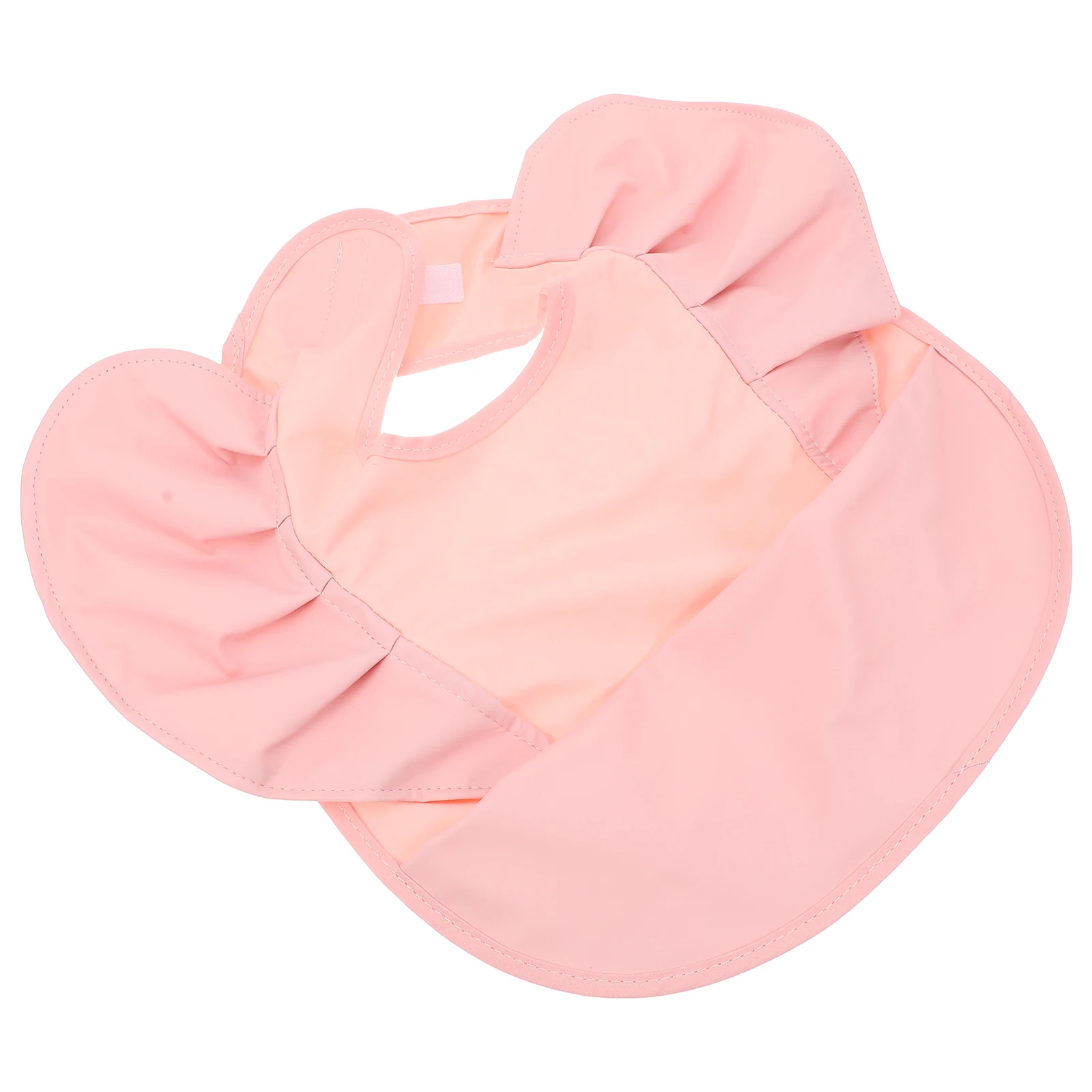 

Waterproof Baby Bib Non-Woven Fabric Reusable Washable Full Coverage Drool Catcher for Teething Eating Mess Free Mealtime Lace