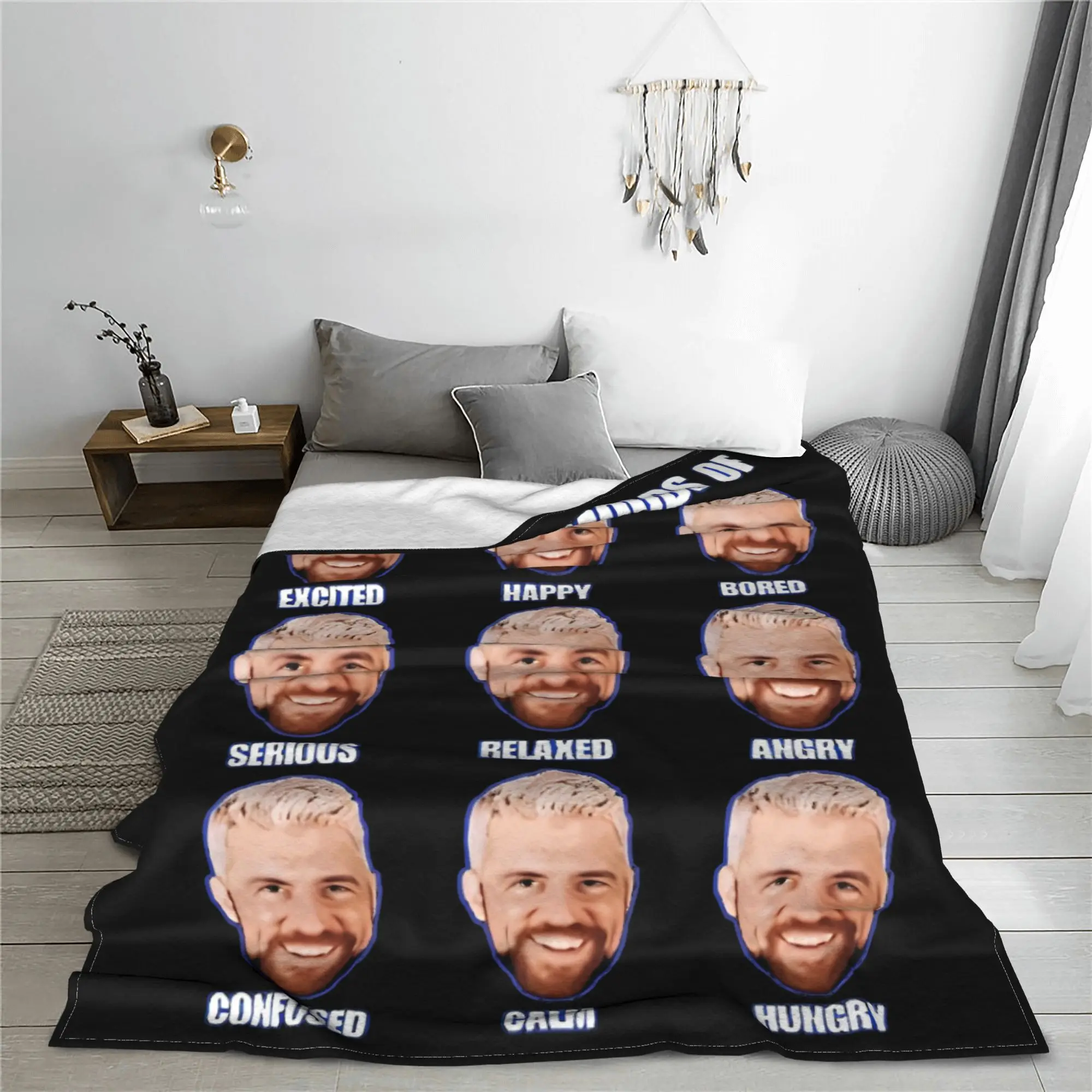 Super Soft Novelty I Believe In Joe Hendry Throw Blanket Premium Fleece Flannel Lightweight Bed Blanket Cozy Fluffy Blankets #3