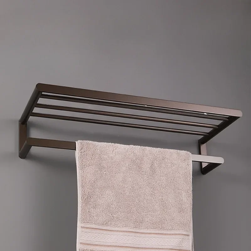 Floating Wall Towel Rack Stainless Steel Towels Racks Multipurpose Towel Holder Modern Towels Holders Bathrooms Accessories