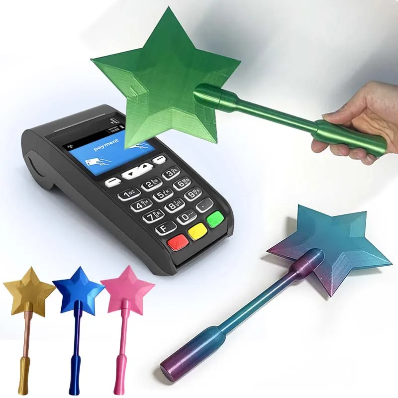 

Fashion Creative 3D Printed Wand Tap To Pay Lightweight Portable Star Magic Wand Card Holder Cute Credit Card Holder Daily Gift