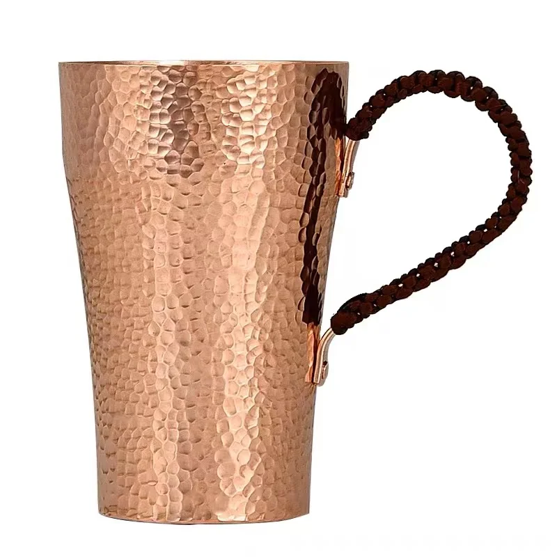 Pure Copper Beer Mug, Handcrafted Moscow Mule Cup, Hammered Coffee, Wine Mugs, Drinkware Tableware