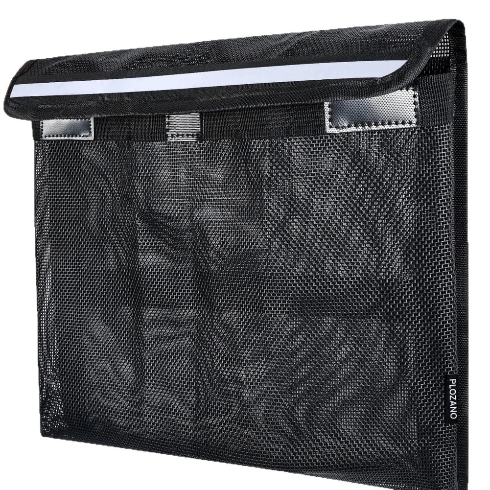 Leak-Proof Reflective Boat Storage Net Bag with For self-Grip Pad Mounting for Fishing Gear and Marine Accessories