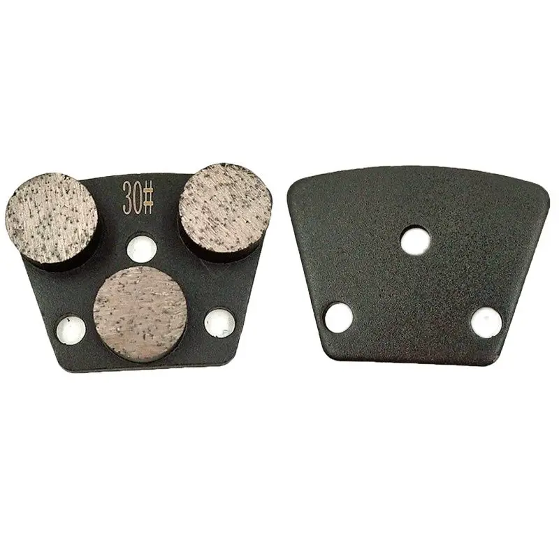 

6PCS Triple Round Segment Diamond Grinding Disk Diamond Grinding Shoe Plate Disc For Grinding Concrete Floor