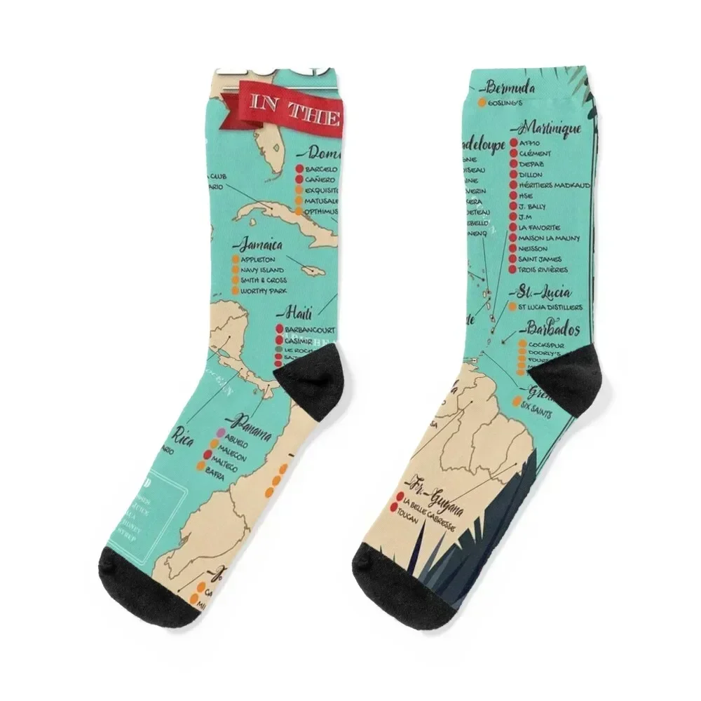 

Best Rums In The World Socks japanese fashion Wholesale winter Socks For Man Women's