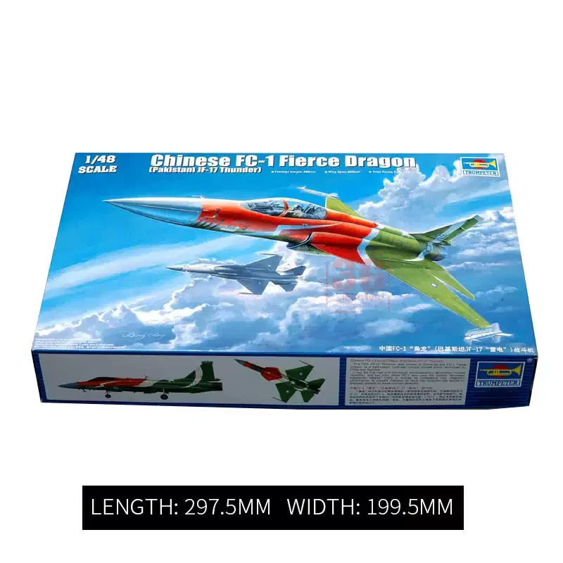 

Пластиковый набор для сборки модели Trumpeter 02815, китайский истребитель FC-1 Fierce Dragon (пакистанский истребитель JF-17 Thunder) 1/48
