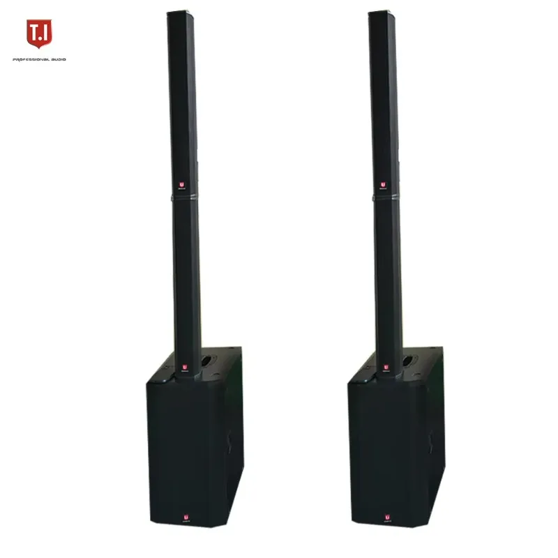 Dual 10 Inch Bass Column Speaker, Fashion Design Sound Device for Indoor and Outdoor Stage Use