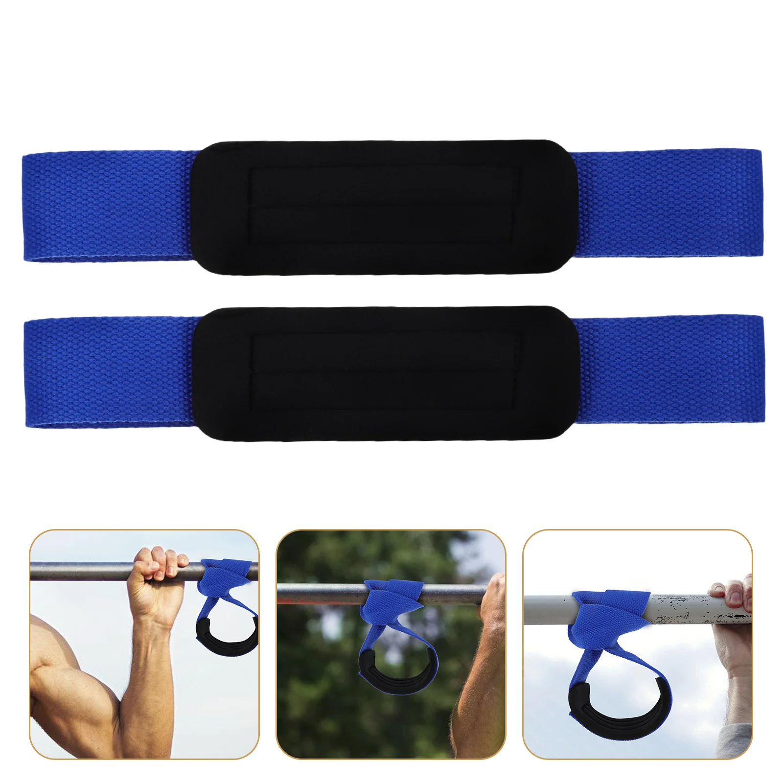 

2pcs Fitness Resistance Bands Non-Slip Lifting Straps Wrist Wraps Adjustable Hand Straps For Weightlifting Exercise Durable