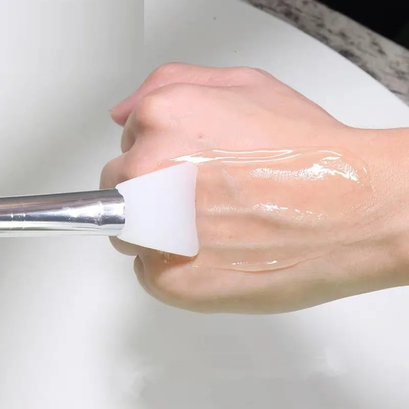 Cepillo profesional para máscara de silicona, 1 unidad, para mascarilla Facial DIY, aplicación de barro, pelo suave, limpieza Facial, cuidado de la piel, cepillo para base ﻿