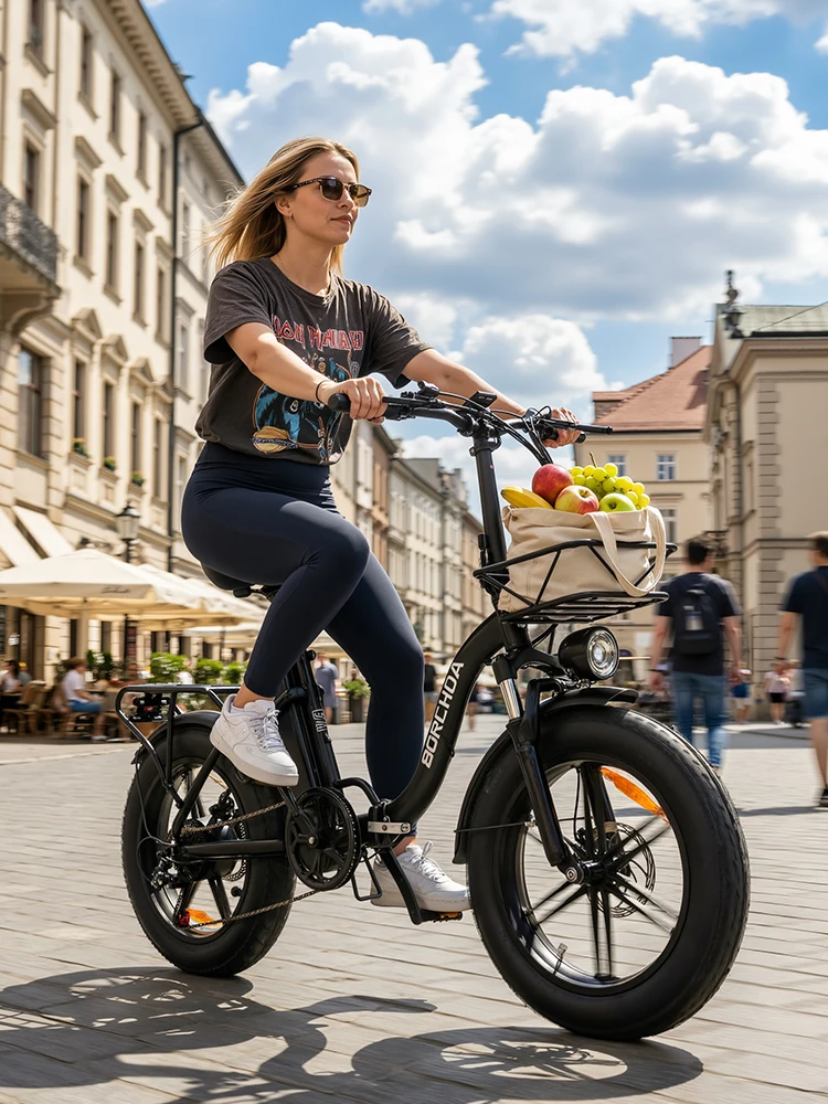 BURCHDA 2026 NEUES R8S(V) Faltbares City-Elektrofahrrad 48V20AH Lithium-Batterie E-Bike 20 Zoll 4.0 Fat Tire Elektrofahrrad für Erwachsene