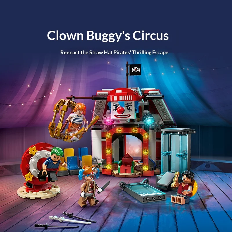 

Lego 75637 One Piece Clown Bucky Circus Role Playing Battle Game, Suitable for Children, Boys, and Girls Gifts, 573PCS