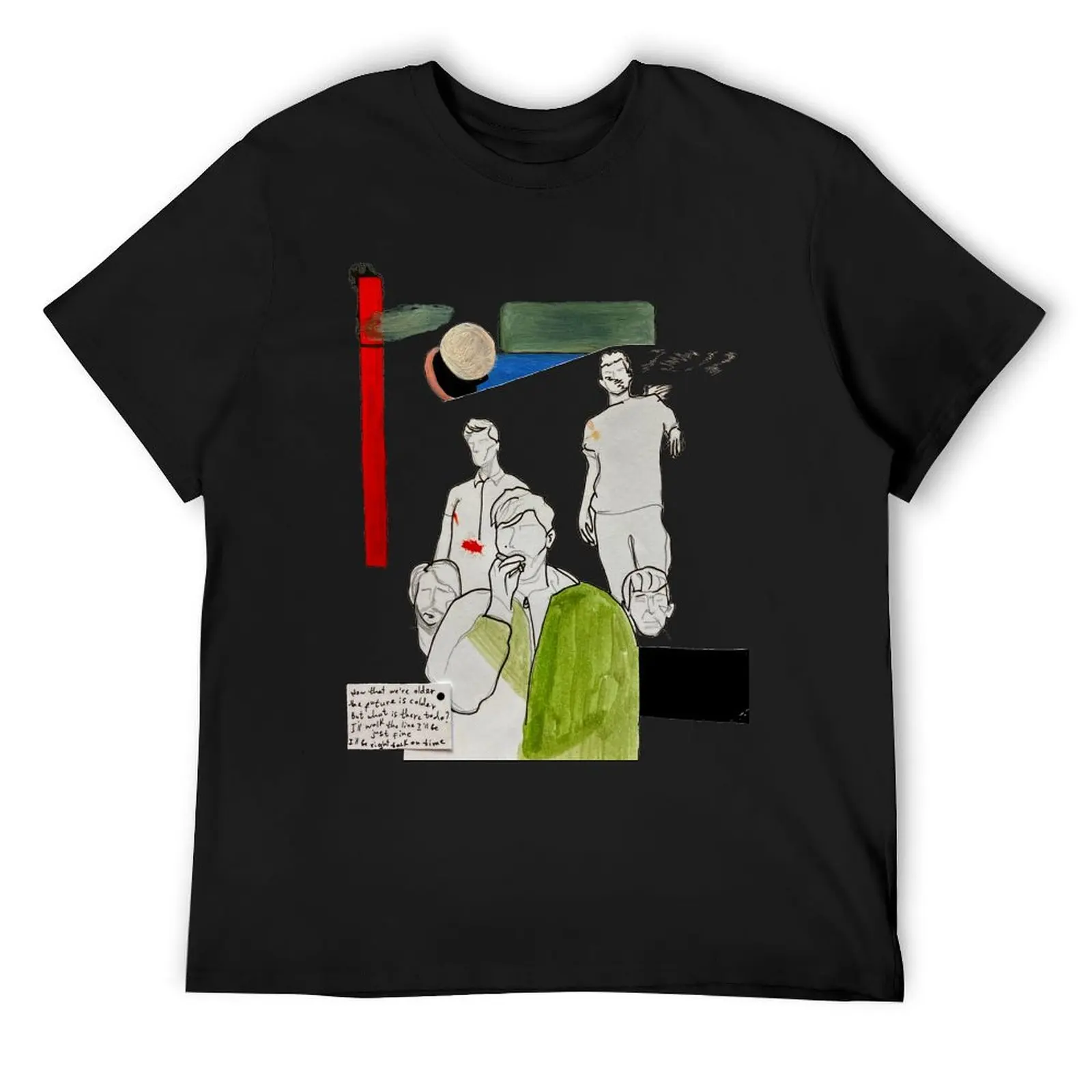 

FOALS band illustration T-Shirt boys whites T-shirts oversize summer clothes summer shirt men t shirt