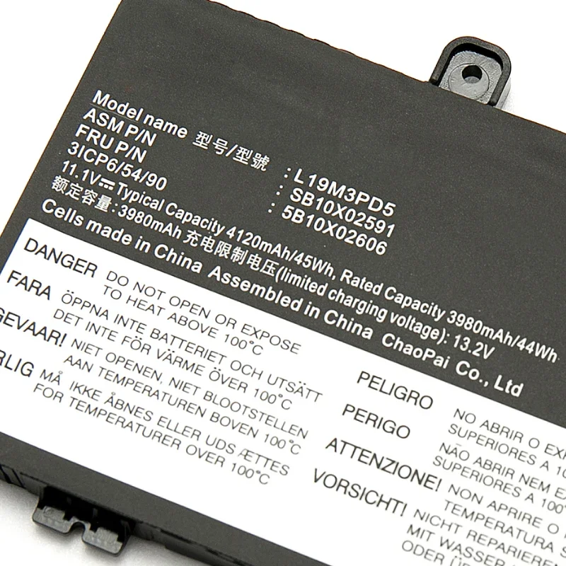 L19M3PD5 L19D3PD5 Laptop Battery Suitable for Lenovo Thinkpad E14 E15 Gen 2 Notebook Battery