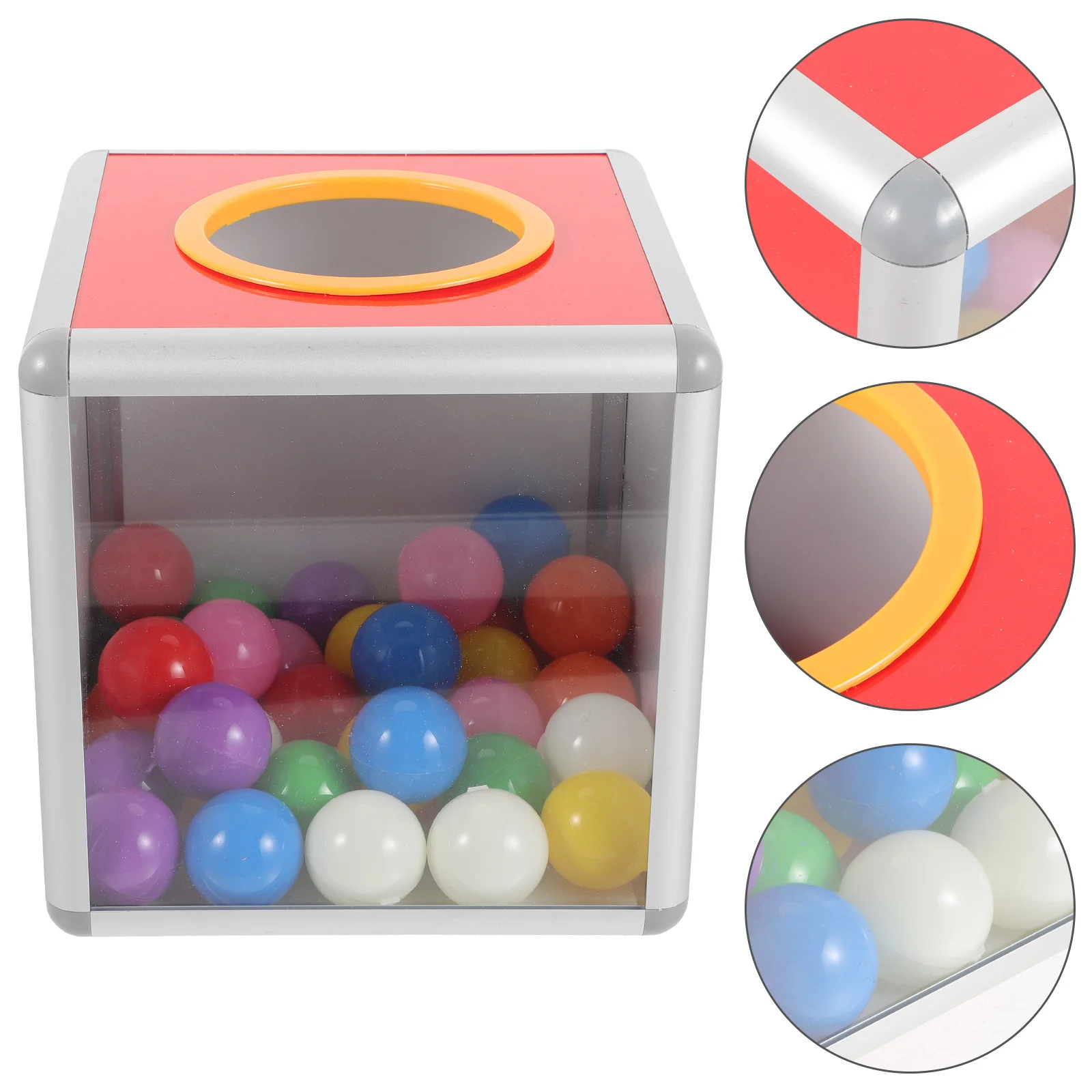 Transparent Lottery Box Donation Supply Holder Storage Boxes Container Raffle Ticket Game Case Promotional Multi-function