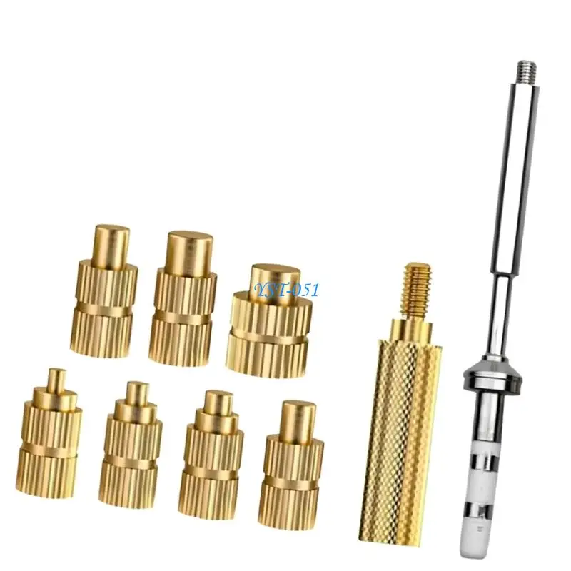 E15A Heat Stake Insert Tip for Soldering Iron, Metal Press Heads and Multi Size Insert Matching for Maker Repair and Model