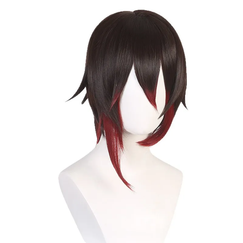 Peruka cosplay Teng Yun z gry Star Rail z gradientem, pojedynczym kucykiem i spinką typu tiger clip.