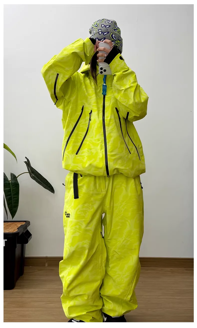 JOHN SNOW 2025 Unisex Professioneller Snowboard-Anzug Wasserdicht Winddicht Vollständig Versiegelte Nähte Skijacke & -Hose für Outdoor-Sportarten – Detail 29