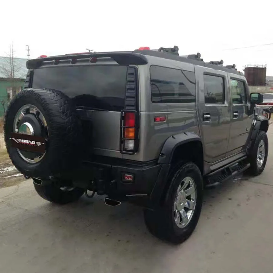 Rear Spoiler For Hummer H2 2003-2009 SUV Models Fiberglass Material Spoiler Car Exterior Parts Body Kit