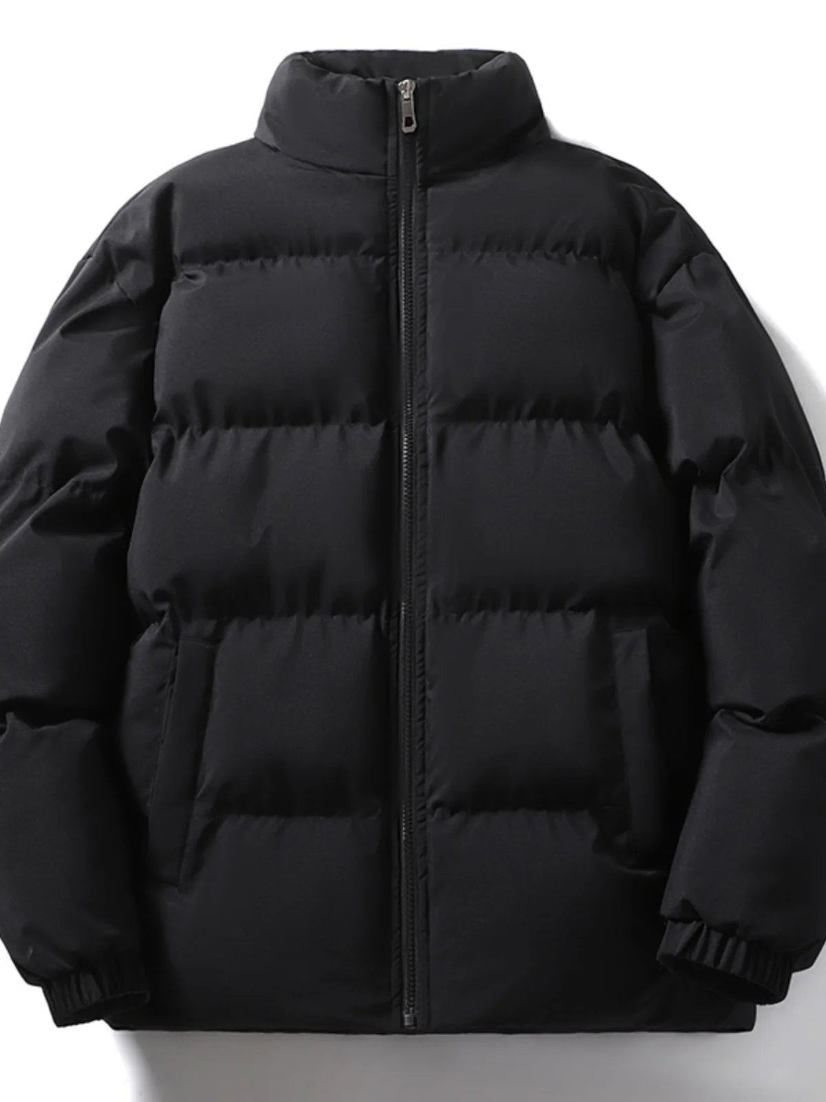 

Утепленная хлопковая куртка с воротником-стойкой для молодежи, повседневная, короткая, теплая зимняя верхняя одежда для пар, из полиэфирного волокна