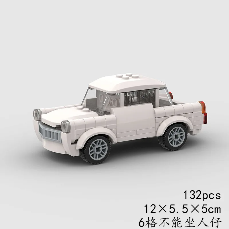 Mini classic car racing car  model building block compatible lego small particle cooper puzzle moc