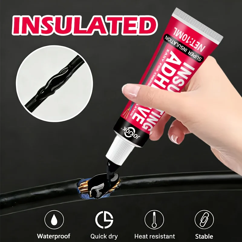 

Многоцелевая электроизоляционная лента, жидкий изоляционный клей, устойчивая к высоким температурам, гибкая герметизирующая лента, подходит для автомобильной проводки