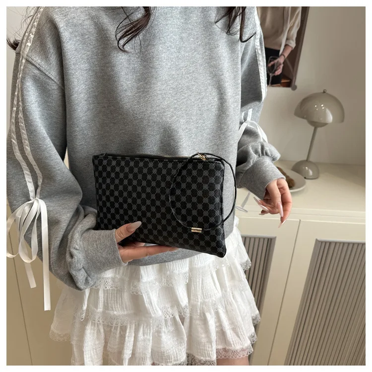 Pu Fashion Men's Clutch Bag Business Large Wallet Wrist Bag Large Coin Purse Storage Bag