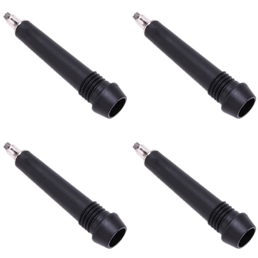 

4 Pcs Black Tungsten Steel Trekking Pole Tips Strong Lightweight Climbing Rod Parts Accessories Hiking Travel Wear