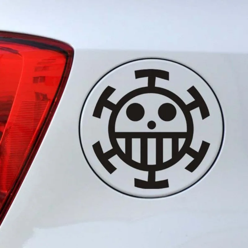 One Piece Luffy Sticke Cartoon Anime Car Reflective Strips Warning Stickers Car Body Creative Decals Auto Decoration Accessories