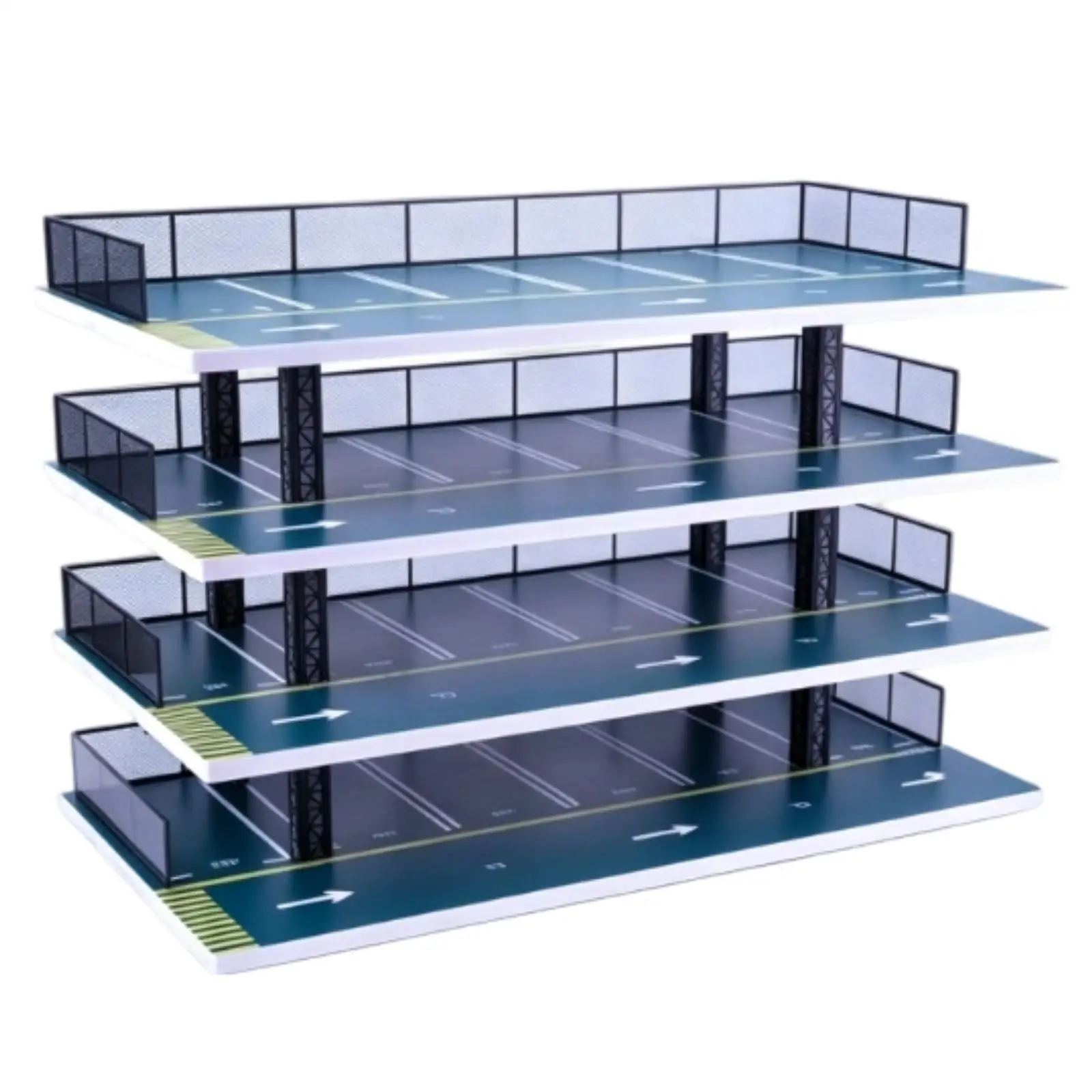 Model Car Display Rack Multi-Level Toy Car Storage Display Rack Miniature Parking Garage Open-Display Realistic for Collectors