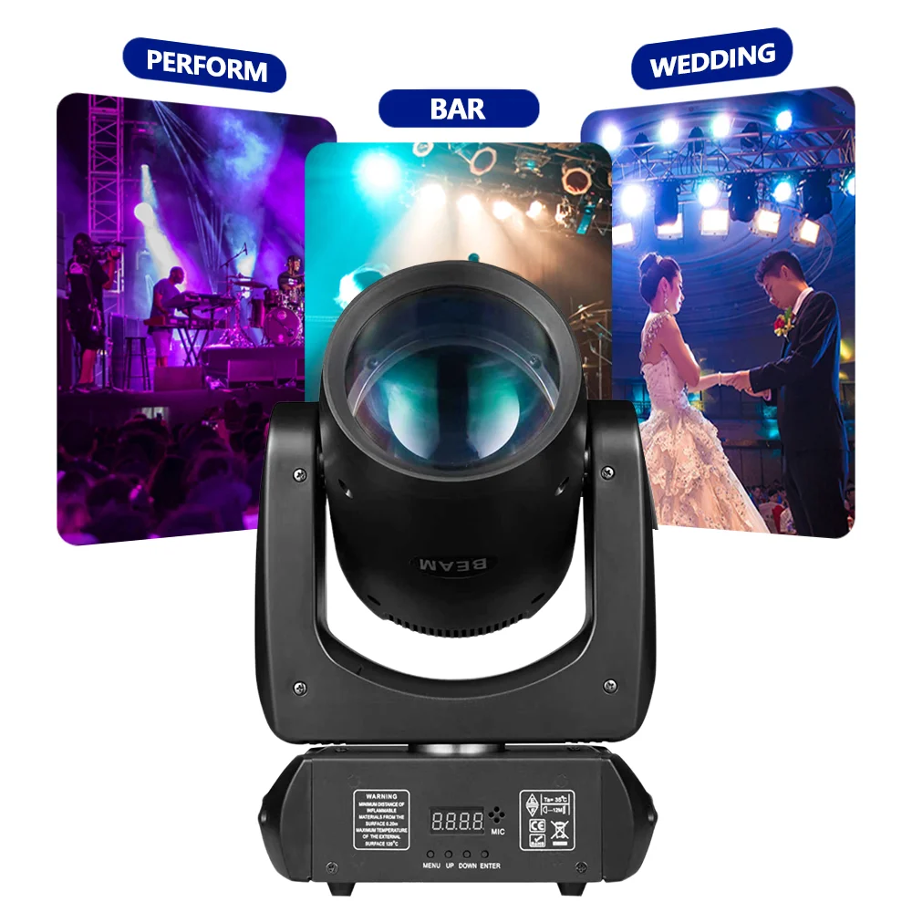 

200 Вт 7r Дискотечные огни с подвижной головкой, светодиодное освещение сценического луча, 15 гобосов, 12 цветов, DMX512/активирующий звук для шоу, КТВ, DJ-концерта