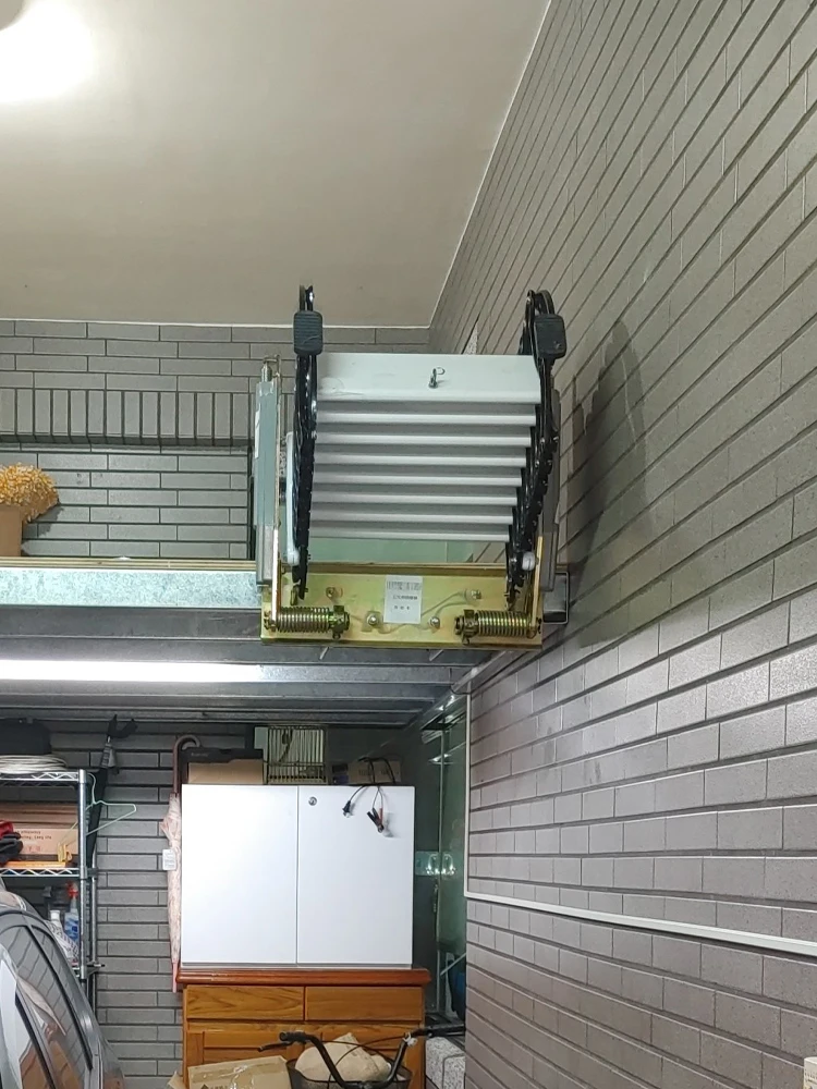 Escalera de expansión de ático para colgar en la pared, plegable, elevación, partición, contracción para interiores y exteriores