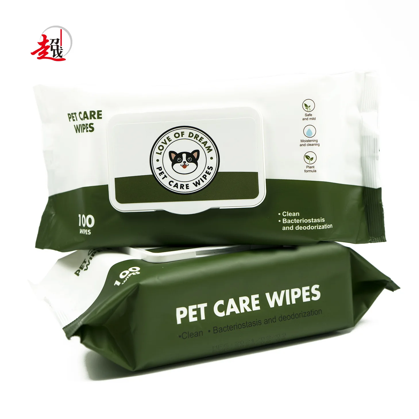 Pet cat bathing products, pet wet wipes, cat butt wipes, tear stain removal cleaning wet wipes