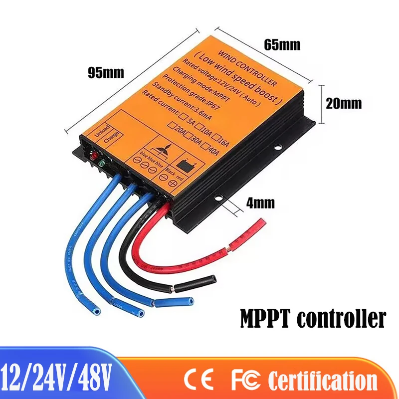 100-5000W High Quality MPPT Wind Charge Controller 12v/24v AUTO,Low Wind Speed Boost,Water Proof,High Heat Dissipation Design