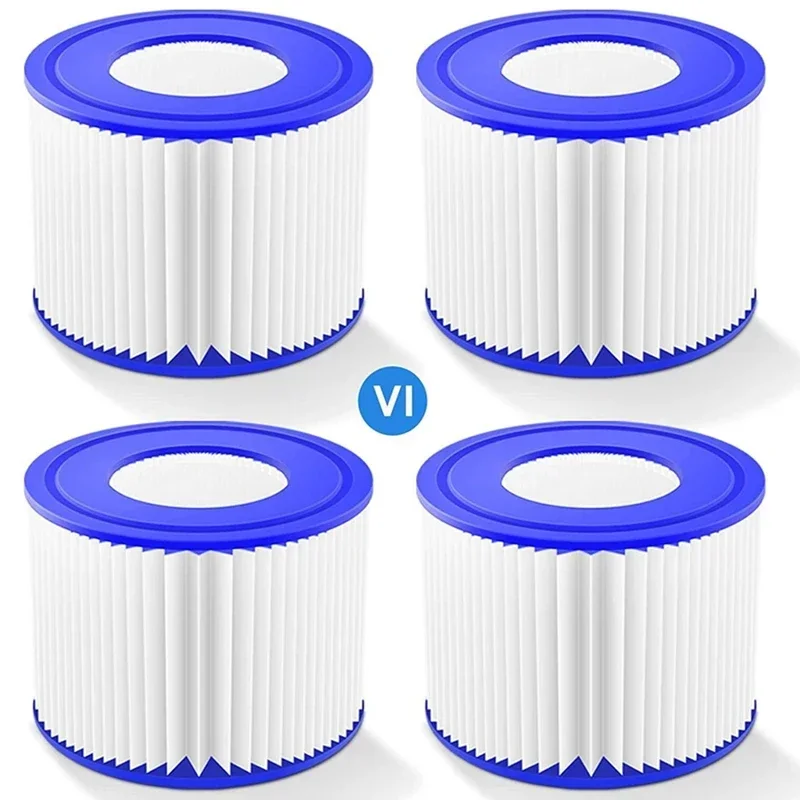 1pcs/4pcs Swimming Pool Filter Replacement Part for Bestway for Intex Filter Type VI Spa Filters Hot Tub Filter Pool Accessories